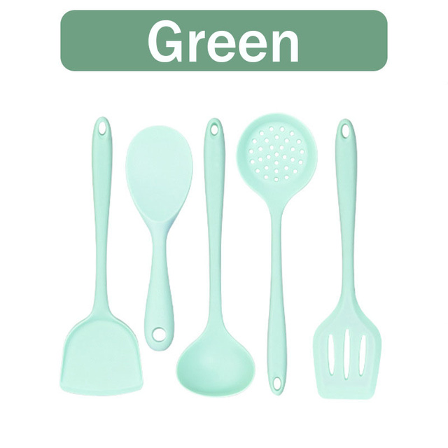 Silicone Cooking Utensils Non-Stick Kitchenware Silicone Spatula Kitchen Accessories Cooking Tools Set Kitchen