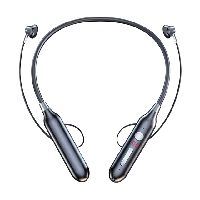 Wireless Neckband Earbuds Bluetooth-Compatible Headphone Sport Music Bass Earphone HiFi With Mic TF Card Headset