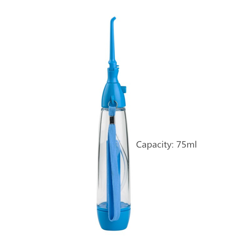 Portable No Electricity Oral Irrigator Clean The Mouth Wash Tooth Water Irrigation Manual Water Extrusion Dental Flosser  ABS
