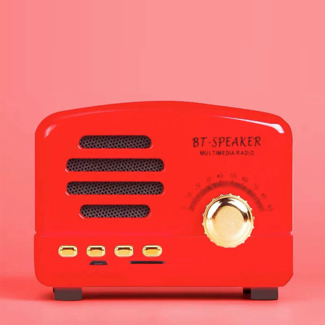Mini Wooden Wireless Retro Bluetooth Speaker Little Prince Card Radio Small Outdoor Portable Plastic
