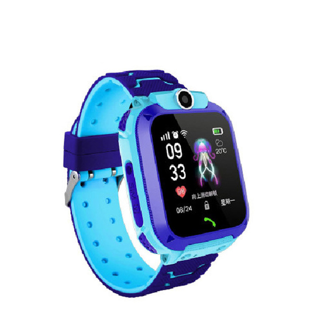 Children's Smart Watch SOS Phone Watch Q12 Smartwatch For Kids With Sim Card Photo Waterproof IP67 Kids Gift For IOS Android
