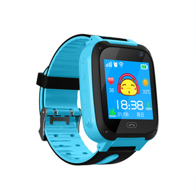 Children's Smart Watch GPS Tracker 2G SOS Kid Call Phone Watch IP67 Waterproof Compatible Android IOS for Kids Gift