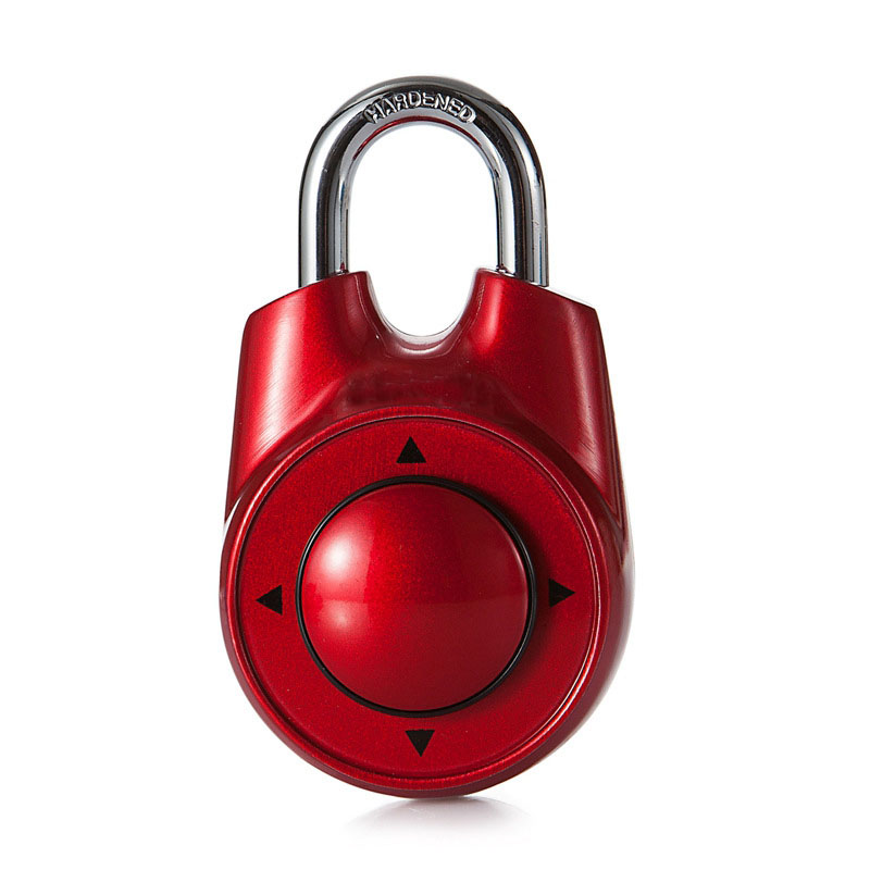 Portable Assorted Colors Gym School Health Club Combination Password Directional Padlock Locker Lock