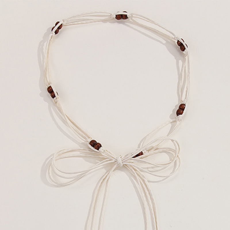 Boho Wax Rope Belt Long Beaded Braided Waist Rope Designer Fashion Female Girl Clothes Dress Decoration Accessories