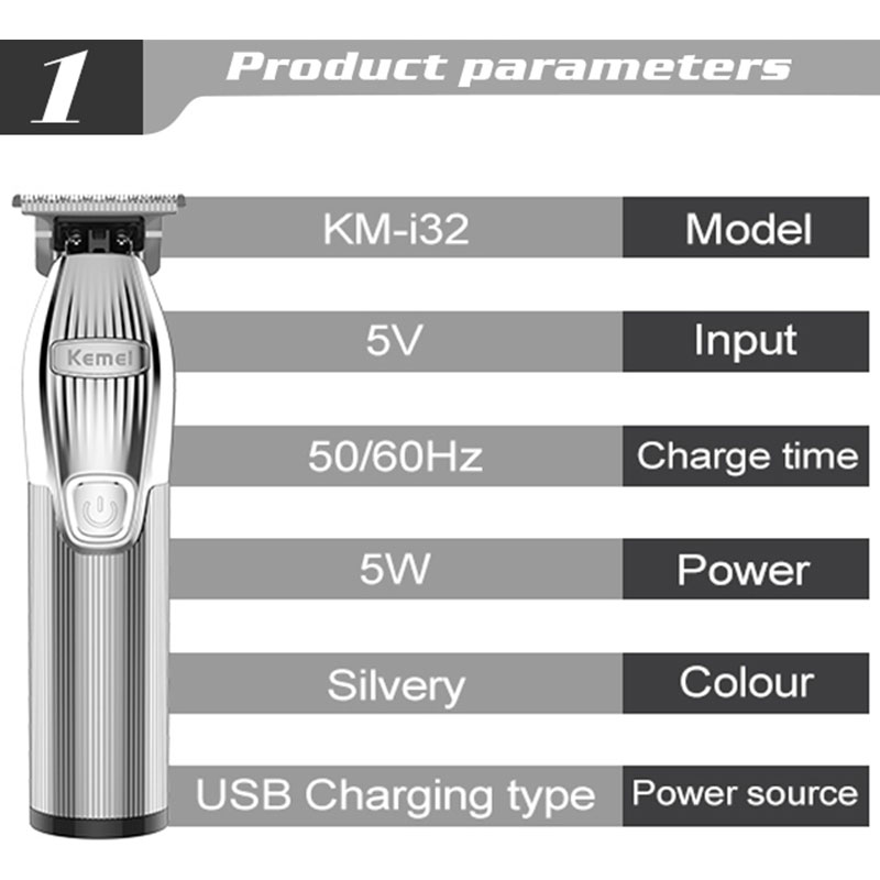 hair trimmer for men beard grooming electric hair clipper rechargeable