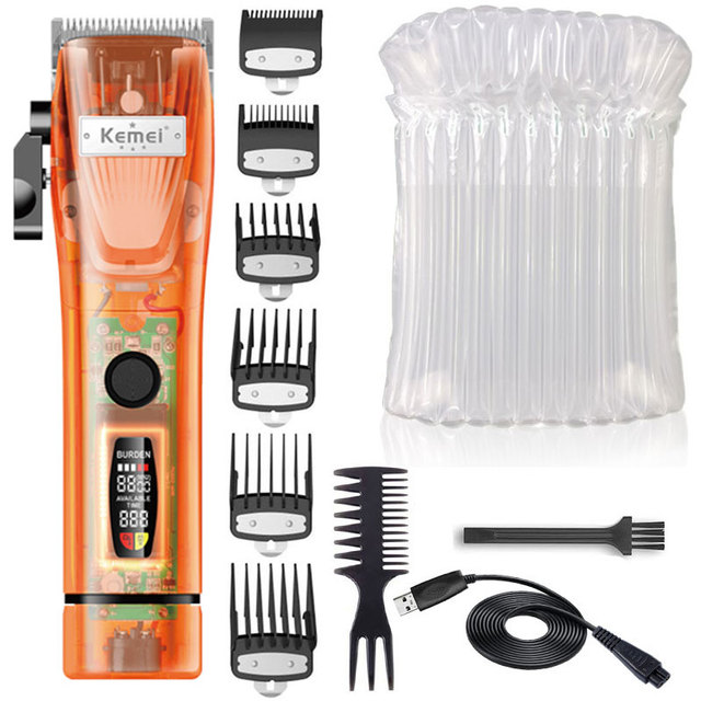 LCD electric hair trimmer professional adjustable powerful hair clipper haircut machine