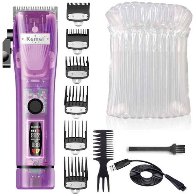 LCD electric hair trimmer professional adjustable powerful hair clipper haircut machine