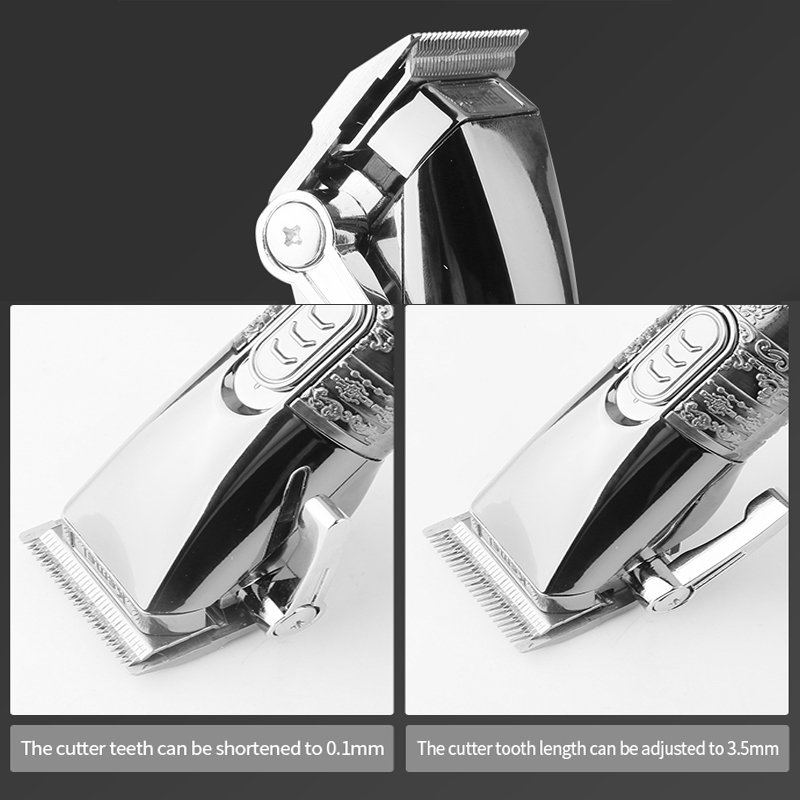 metal handle cordless professional hair clipper for men beard hair trimmer