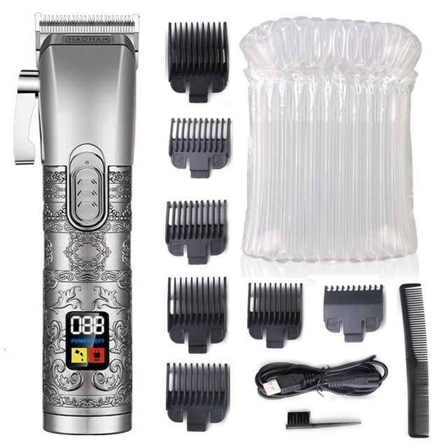 metal handle cordless professional hair clipper for men beard hair trimmer