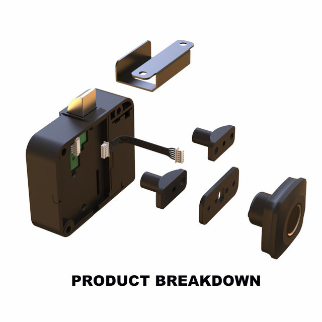 Fingerprint Lock Smart Cabinet Locks Biometric Keyless Furniture Drawer Cabinet Wardrobe Fingerprint Locks For Drawer Cabinet