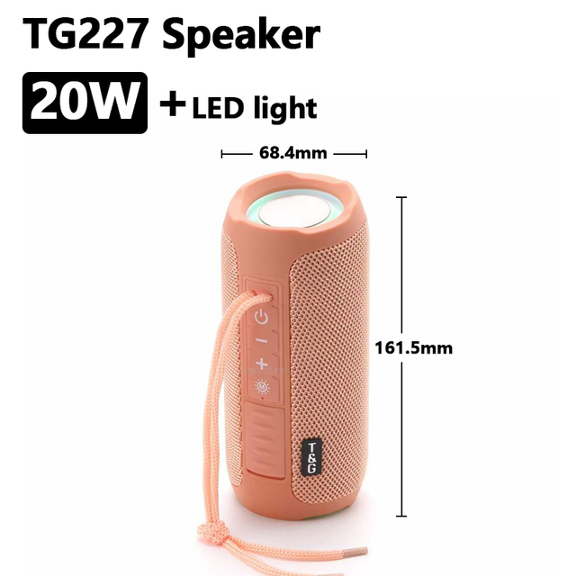 Portable Bluetooth Speaker Wireless Bass Subwoofer Waterproof Outdoor Column Boombox Stereo Loudspeaker Music Center