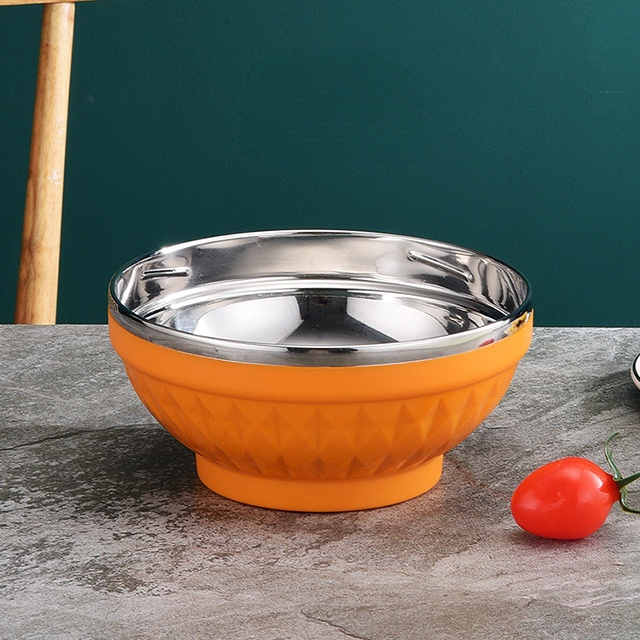 Utensils For Kitchen Tableware Fruit Sugar Noodle Ramen Salad Soup Breakfast Bowl kawaii Kitchenware Stainless Steel Dinnerware