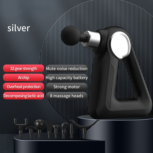Massage Gun, Muscle Therapy Gun for Athletes, Deep Tissue Percussion Body Muscle Massager Handheld Massager for Neck Back Pain Relief