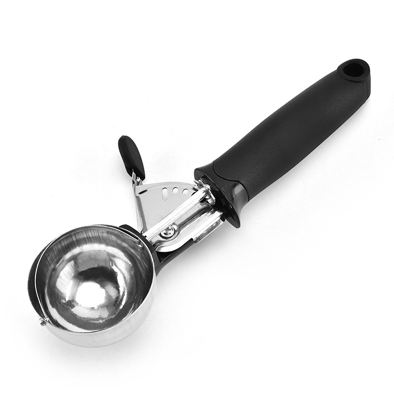 1Pcs Stainless Steel Fruit Watermelon Spoons Ice Cream Spoon Non-stick Kitchen Gadgets Yogurt Cookie Scoop Ice Ball Maker