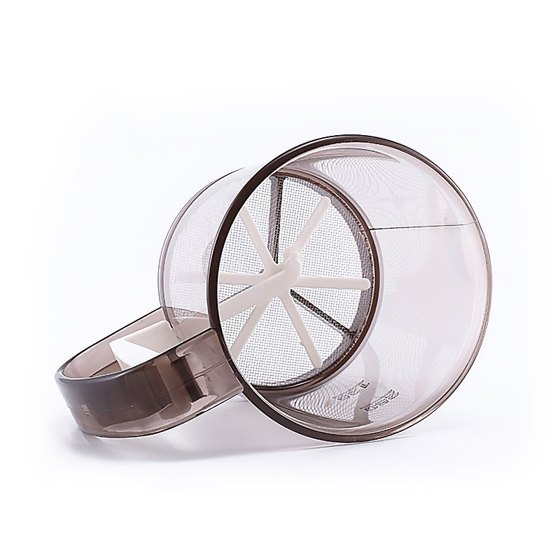 New Semiautomatic Flour Sieve Stainless Steel Handheld Powder Filter Home Kitchen Baking Tool Sifter