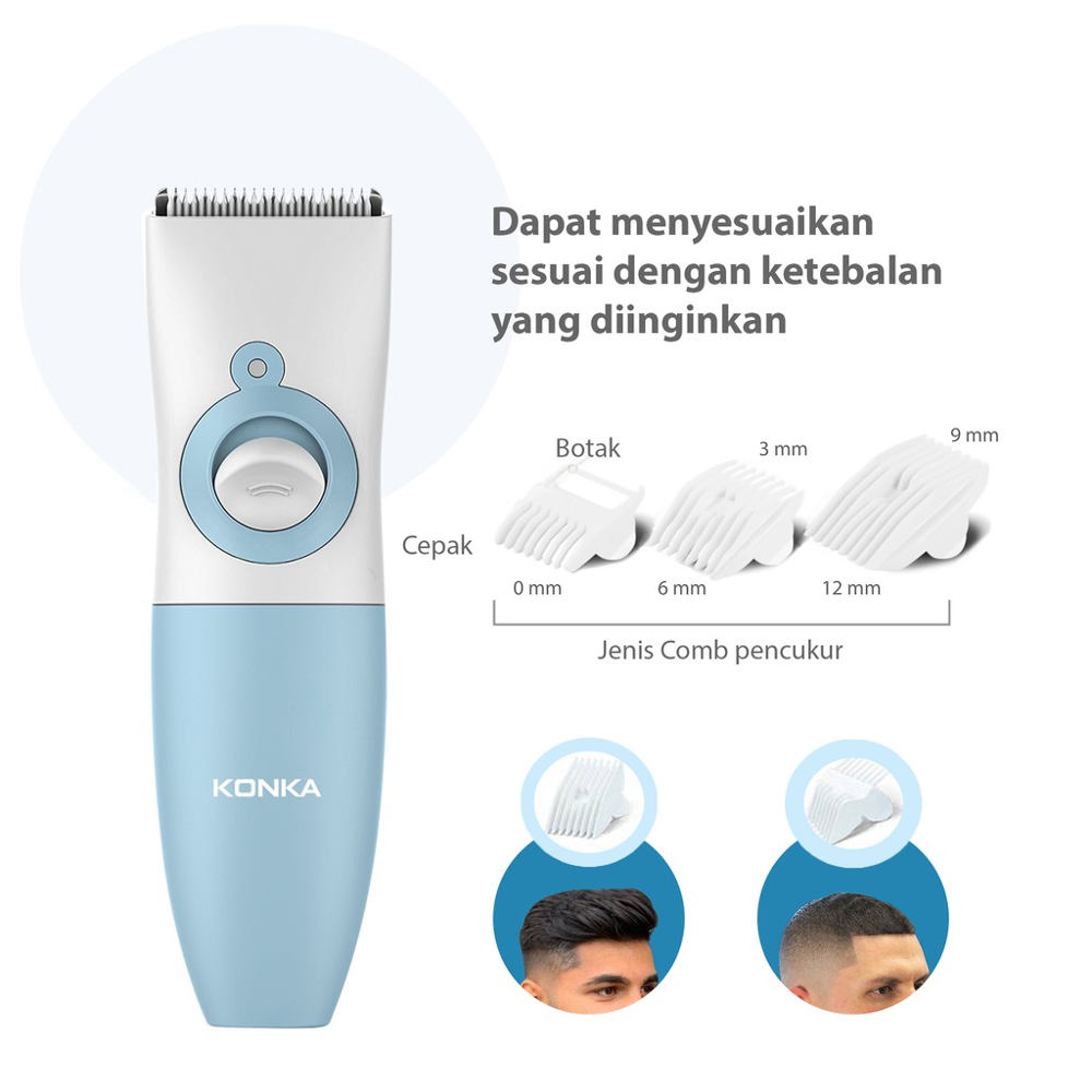 Hair Clipper Blue For Children USB Fast Charging