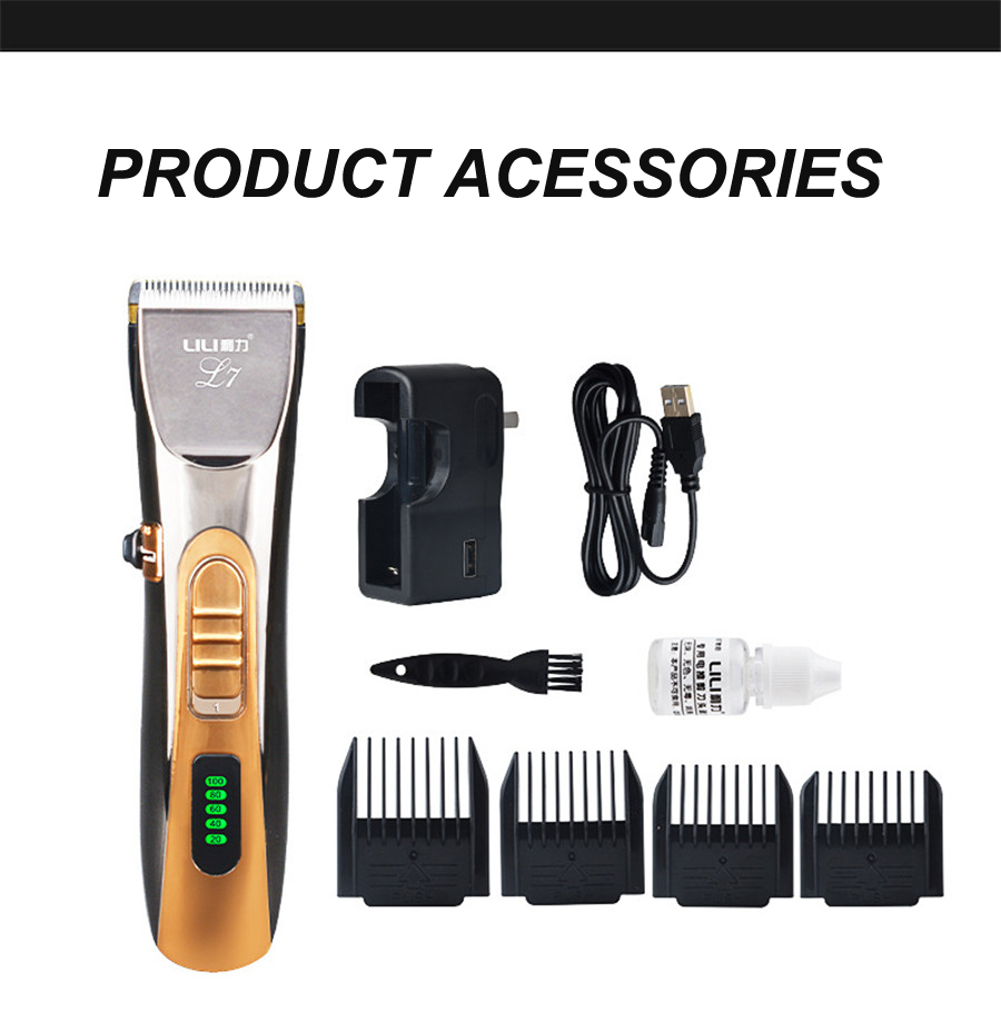 Hair Clipper Salon Styling Tool Rechargeable Hair Trimmer for Men Beard Razor