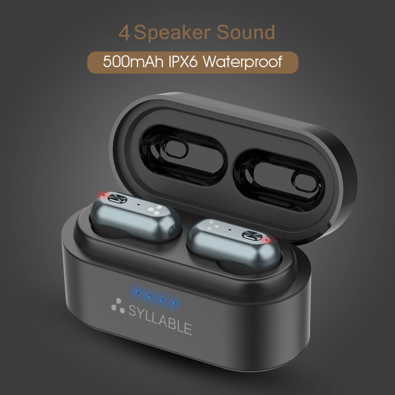 S101 TWS bass earphones wireless headset noise reduction SYLLABLE Volume control earbuds Bluetooth-compatible