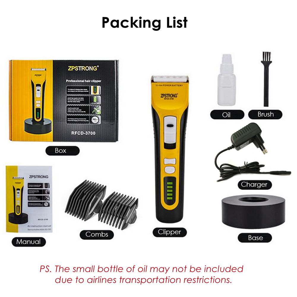 Electric Hair Trimmer Rechargeable Hair Clipper Haircut Beard Trimmer Razor