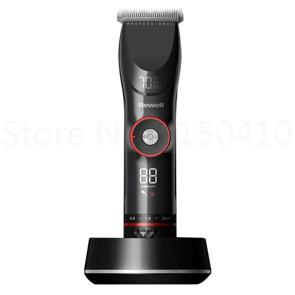 Professional Hair Clipper Titanium Steel Cutter 3500mAh Rechargeable Hair Trimmer