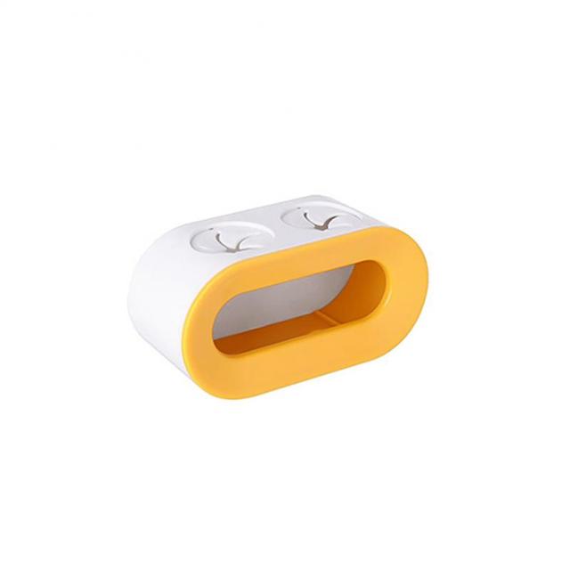 Upgraded Double Hole Toothbrush Holder Wall-mounted Seamless Toothbrush Dispenser Bathroom Organizer Rack Bathroom Accessories