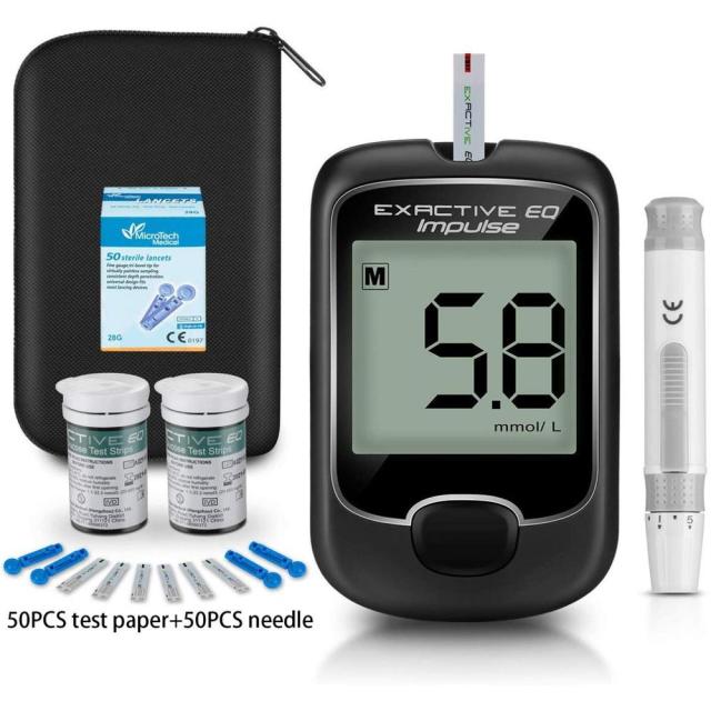 Glucometer Diabetes Tester Blood Sugar Monitor 50/100pcs Test Strips Lancets Blood Sugar Health Test Kit Portable Glucometer