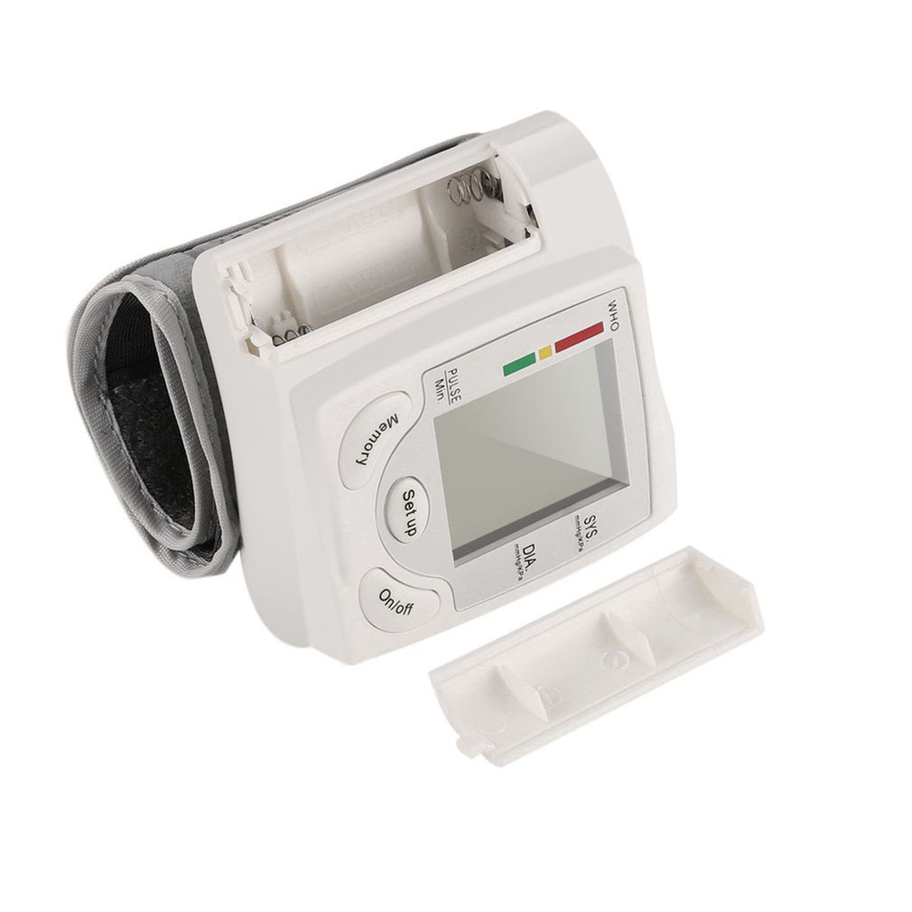 2022 New Portable Automatic Wrist Blood Pressure Monitor Tonometer Meter Digital LCD Screen Health Care Sphygmomanometer
