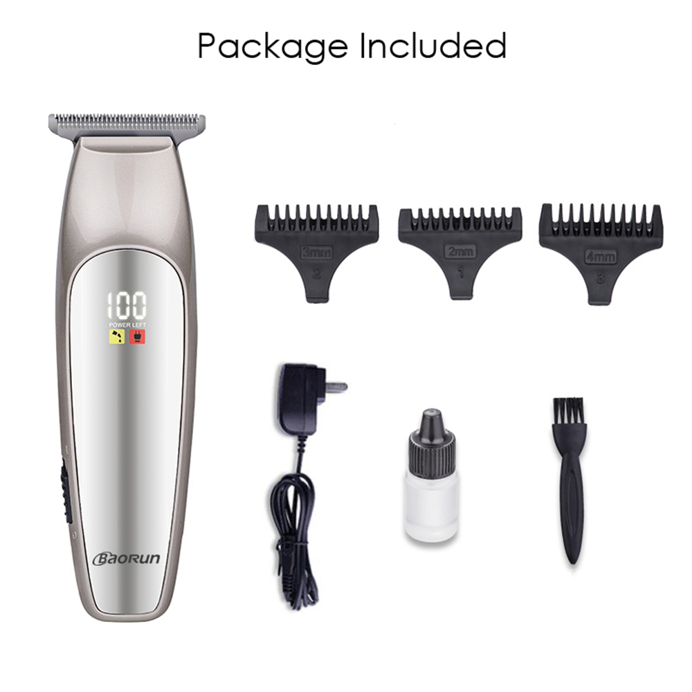 Professional Hair Clipper for Men Shaver Electric Cordless Hair Trimmer LCD Display