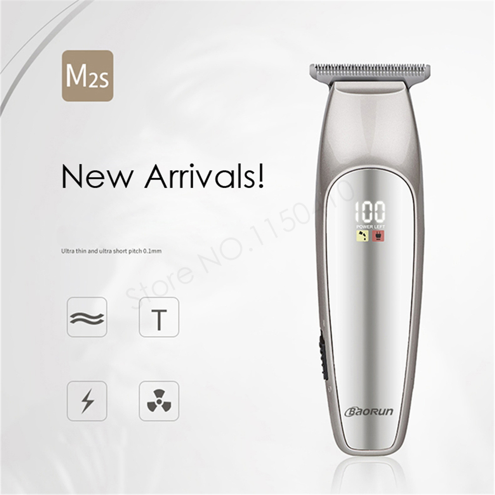 Professional Hair Clipper for Men Shaver Electric Cordless Hair Trimmer LCD Display