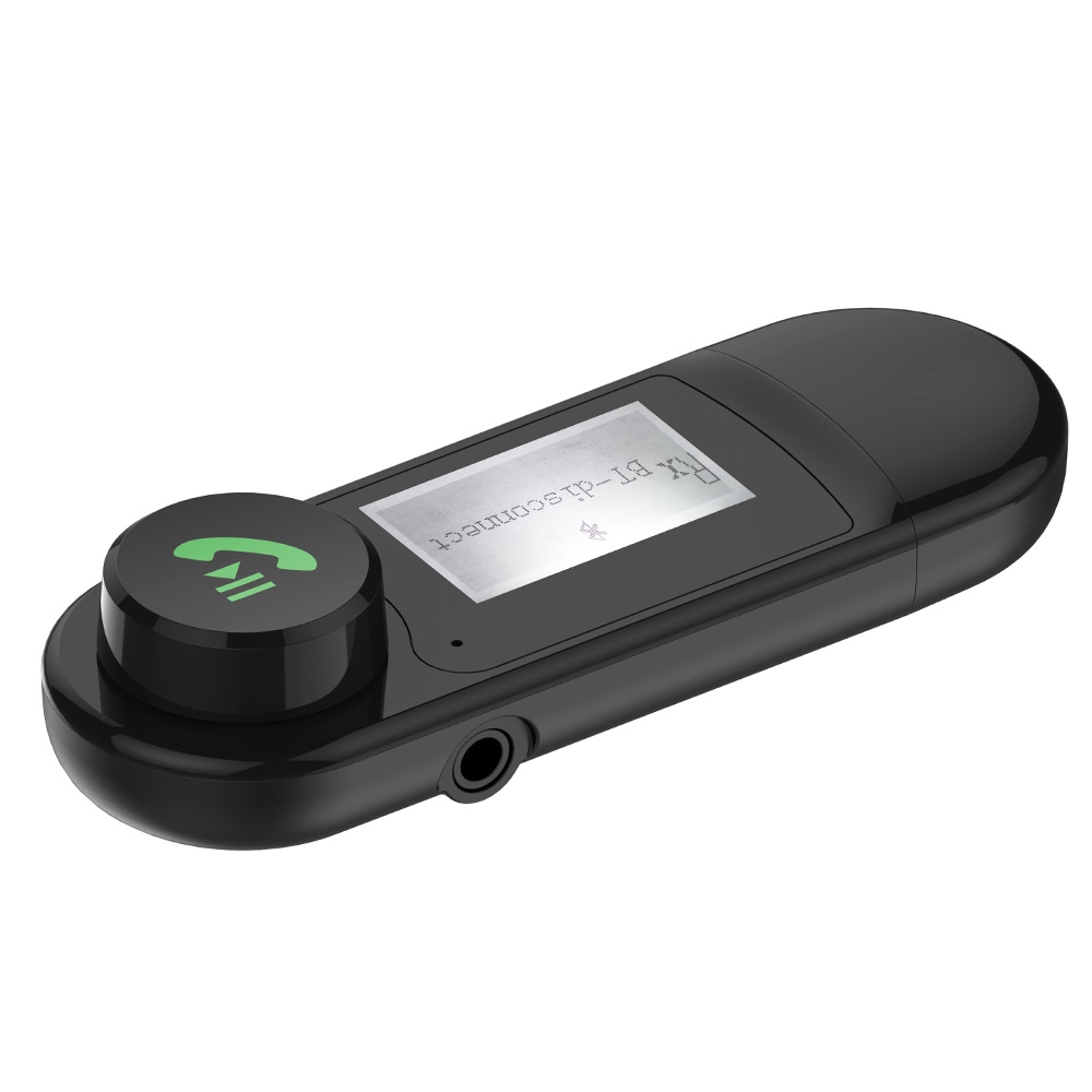 USB Bluetooth Receiver Audio Adapter 3.5mm Aux Wireless Stereo Music Transmitter with Microphone for TV Car Speaker