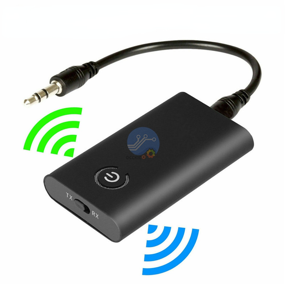 Bluetooth 5.0 Transmitter Receiver Wireless Audio Adapter 2 in 1 A2DP 3.5mm Jack Aux Bluetooth Adapter For PC TV Headphone Car