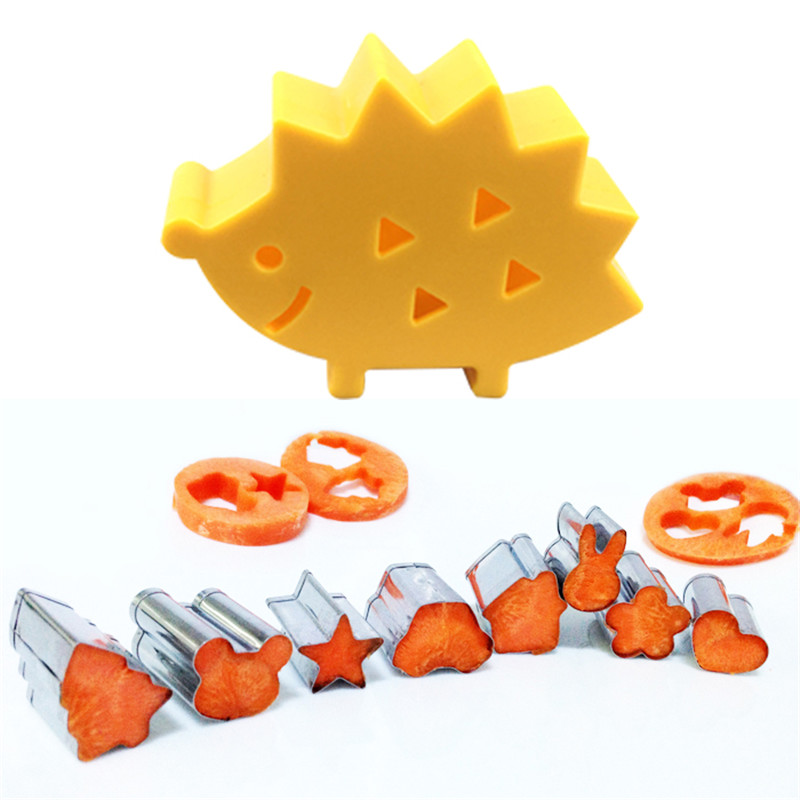 Fruit Cutter Mould Hedgehog Box Design Mini Stainless Steel Mould Cookie Cutter Biscuit Ham Cookie Kitchen Tools Cute