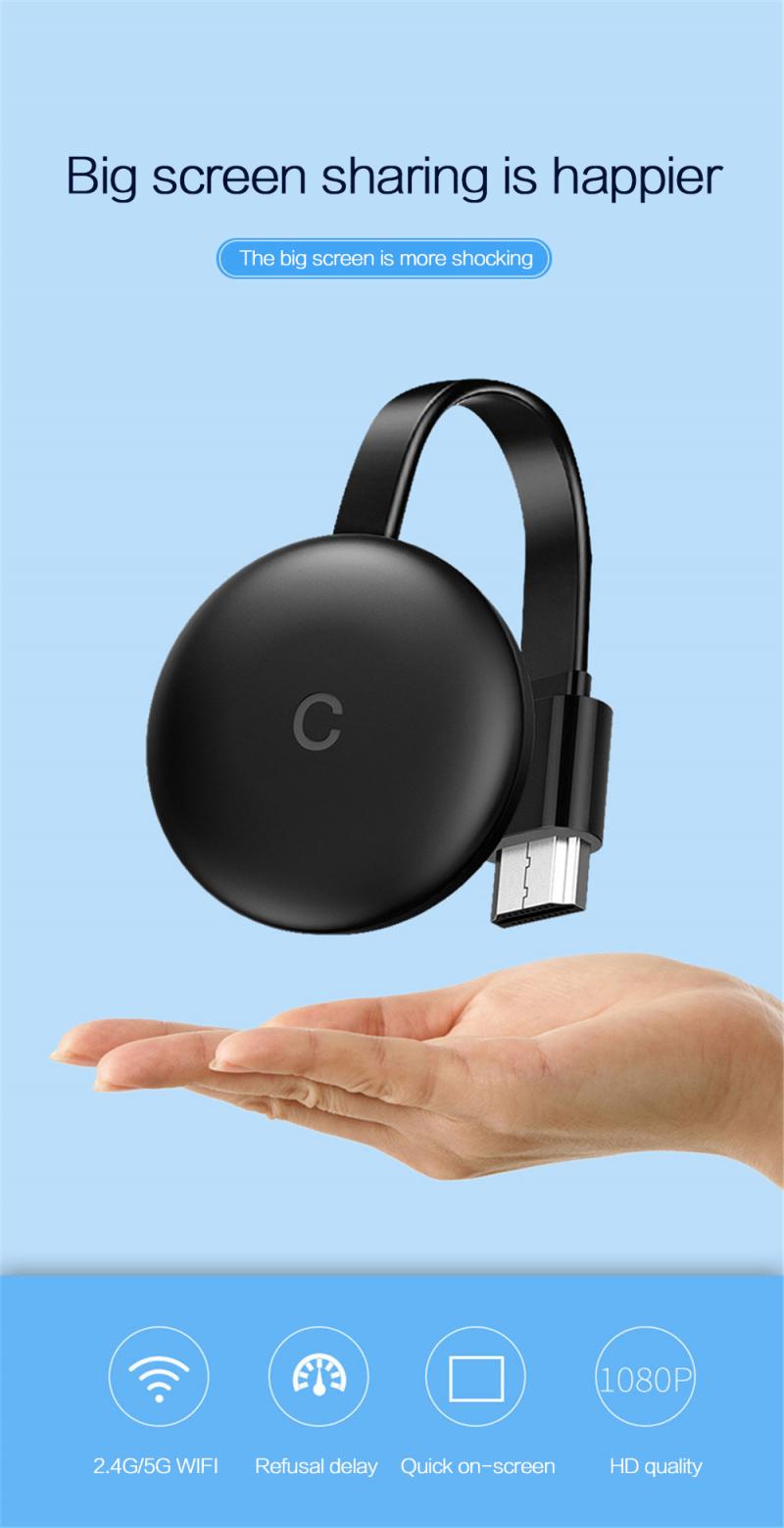 G12 TV  Audio Stick Wireless HDMI-compatible WiFi Display TV Dongle 1080P For Google Chromecast 3 2 Receiver For Miracast Airplay