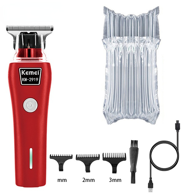 USB rechargeable hair clipper haircut machine beard trimmer oil head hair carving white clipper