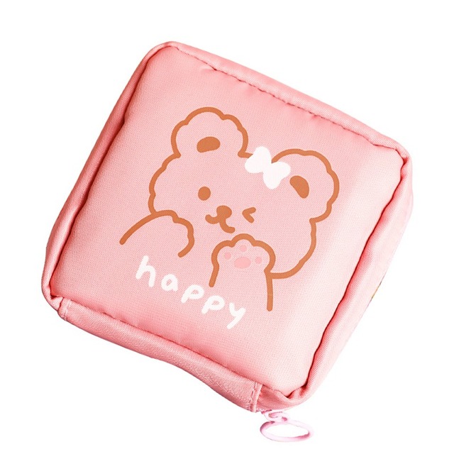 Portable Women Tampon Storage Bag Sanitary Pad Pouch Napkin Cosmetic Bags