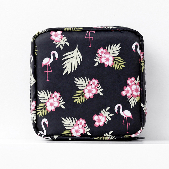 Portable Women Tampon Storage Bag Sanitary Pad Pouch Napkin Cosmetic Bags