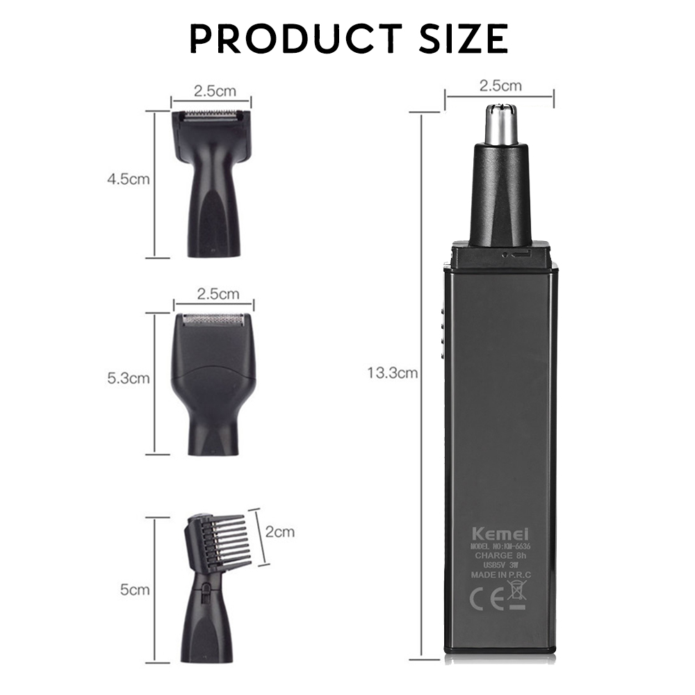 electric shaver rechargeable hair trimmer beard eyebrow face ear nose facial shaving machine