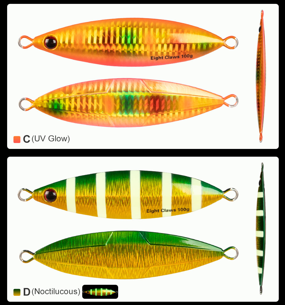 Slow Jigging Metal Lure 100g Artificial Bait Sea Fishing Lure Ocean Boat Cast Jigs Wobbler Swimbait Fishing Tackle