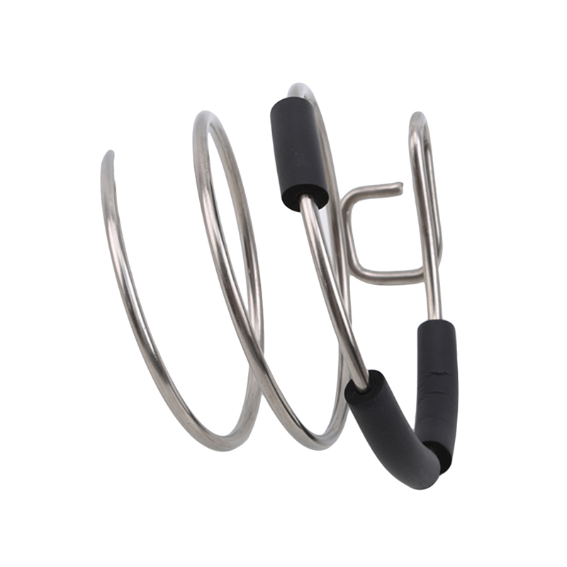 Hair Dryer Holder Blower Organizer Adhesive Wall Mounted Nail Free No Drilling Stainless Steel Spiral Stand For Bathroom