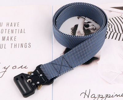 3.8CM  Men Belt Nylon Tactical Army Belt Trousers Metal Buckle Canvas Belts Outdoor Training Camouflage Red Military Waist Belt