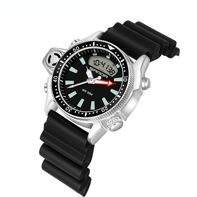 New Fashion Sports Men's Quartz Watch Military Watch Male Waterproof S Vibration Personality Male Clock Changed Watch