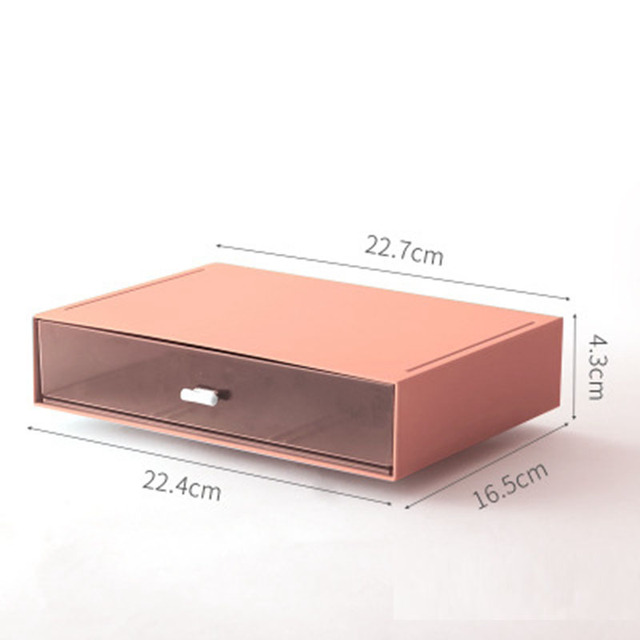 Free Combination Desktop Storage Box Jewelry Drawer Pearl  Storage Boxes Plastic Cosmetic Earrings Makeup Container Organizer