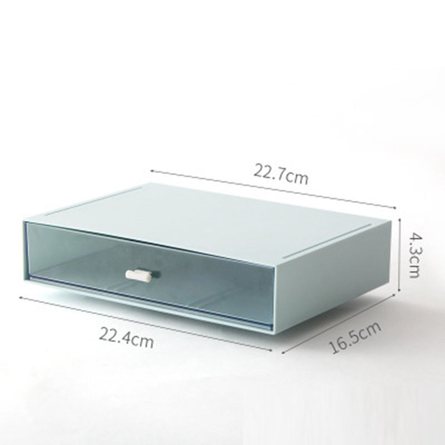 Free Combination Desktop Storage Box Jewelry Drawer Pearl  Storage Boxes Plastic Cosmetic Earrings Makeup Container Organizer