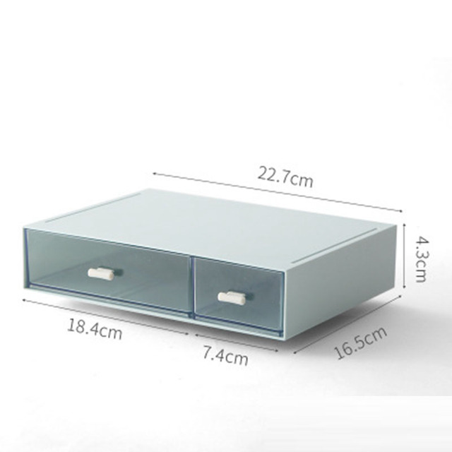 Free Combination Desktop Storage Box Jewelry Drawer Pearl  Storage Boxes Plastic Cosmetic Earrings Makeup Container Organizer