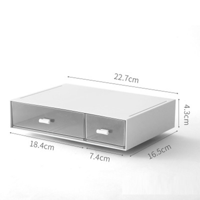 Free Combination Desktop Storage Box Jewelry Drawer Pearl  Storage Boxes Plastic Cosmetic Earrings Makeup Container Organizer