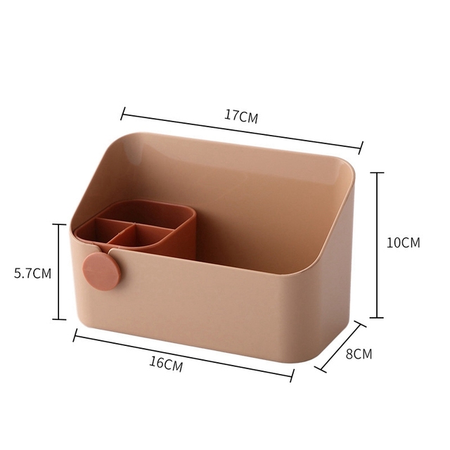 Thicken Plastic Home Office Bathroom Storage Box Grid Desktop Sundries Storage Box Makeup Organizer Cosmetic Closet Bin Case