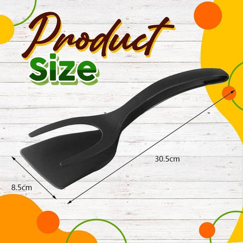 Flip Tongs Nonstick Cookware Cooking Utensils Kitchen Tongs Kitchenware Frying Pan Spatula Breakfast Pancake Egg Too