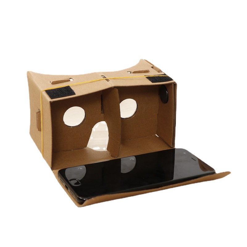 VR cardboard glasses handmade suitable for 4.5-6 inch mobile phone assembly simple handheld glasses Augmented Reality Glasses