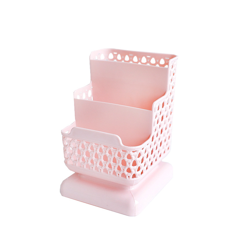 Multifunctional Pen Holder Cosmetic Makeup Organizer Desktop Storage Box Container Desk Office Accessories