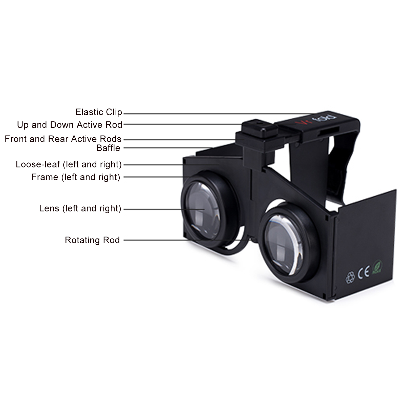 VR Glasses 3D Virtual Reality Headset 3D VR Glasses Portable Foldable Mini Mobile Phone Virtual Reality Box Panoramic VR Glasses